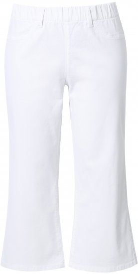 Ulla Popken Wide Leg Twill Mary Fit Culottes White - Jeans & Hosen in Großen Größen – Plus Size - 