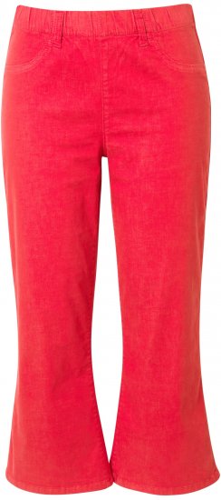 Ulla Popken Wide Leg Twill Mary Fit Culottes Neon Red - Jeans & Hosen in Großen Größen – Plus Size - 
