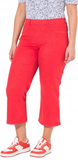 Ulla Popken Wide Leg Twill Mary Fit Culottes Neon Red - Jeans & Hosen in Großen Größen – Plus Size - 