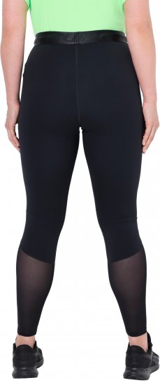 Ulla Popken Mesh Panel Quick Drying Performance Leggings Black - Jeans & Hosen in Großen Größen – Plus Size - 