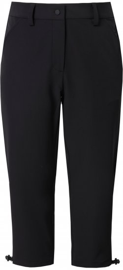 Ulla Popken Ultra Light Triple Function Cropped Softshell Pants Black - Jeans & Hosen in Großen Größen – Plus Size - 