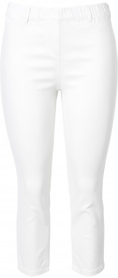 Ulla Popken Cropped Jeggings Snow White - Jeans & Hosen in Großen Größen – Plus Size - 