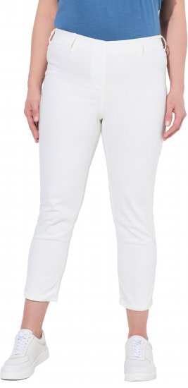 Ulla Popken Cropped Jeggings Snow White - Jeans & Hosen in Großen Größen – Plus Size - 