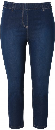 Ulla Popken Cropped Jeggings Denim Blue - Jeans & Hosen in Großen Größen – Plus Size - 