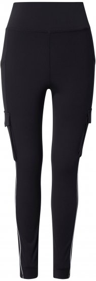 Ulla Popken Cargo Pocket Fleece Lined Sports Leggings Black - Jeans & Hosen in Großen Größen – Plus Size - 