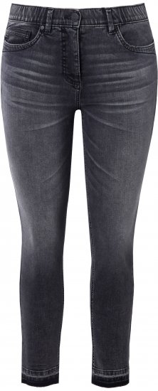 Ulla Popken Raw Edge Stretch Fit Jeans Black - Jeans & Hosen in Großen Größen – Plus Size - 