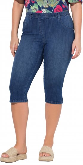 Ulla Popken Denim Elastic Waist Capres Blue Denim - Jeans & Hosen in Großen Größen – Plus Size - 