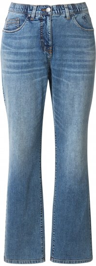 Ulla Popken Bow Embroidery Stretch Fit Jeans Blue Denim - Jeans & Hosen in Großen Größen – Plus Size - 