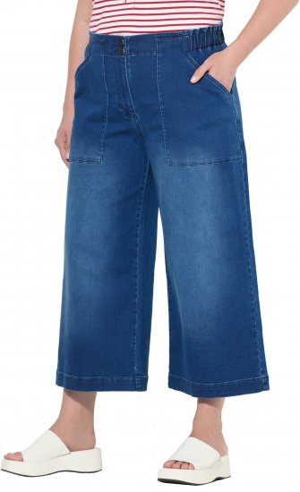 Ulla Popken Denim Culottes Blue - Jeans & Hosen in Großen Größen – Plus Size - 