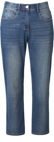 Ulla Popken Decorative Seam Stretch Fit Boyfriend Jeans Blue - Jeans & Hosen in Großen Größen – Plus Size - 
