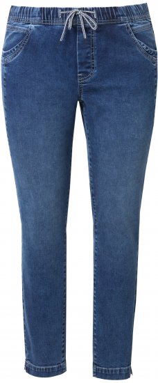 Ulla Popken Drawstring Jeggings Blue - Jeans & Hosen in Großen Größen – Plus Size - 