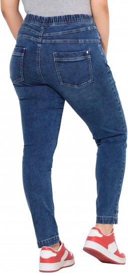 Ulla Popken Drawstring Jeggings Blue - Jeans & Hosen in Großen Größen – Plus Size - 