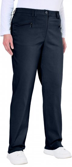 Ulla Popken Thermal Stretch Fit Mony Pants Navy - Jeans & Hosen in Großen Größen – Plus Size - 