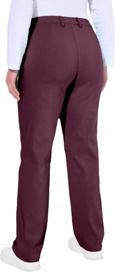 Ulla Popken Thermal Stretch Fit Mony Pants Aubergine - Jeans & Hosen in Großen Größen – Plus Size - 