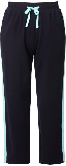 Ulla Popken Side Stripe Elastic Waist Joggers Black - Jeans & Hosen in Großen Größen – Plus Size - 
