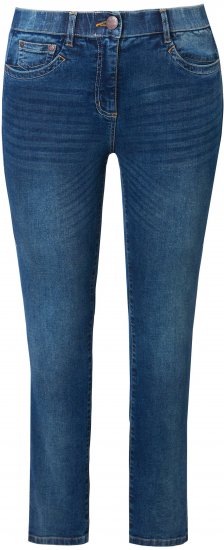 Ulla Popken Decorative Stitched Slim Leg Stretch Fit Jeans Blue Denim - Jeans & Hosen in Großen Größen – Plus Size - 