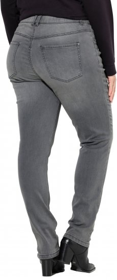 Ulla Popken Rivet Studded Stretch Fit Jeans Grey Denim - Jeans & Hosen in Großen Größen – Plus Size - 