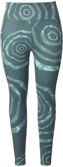 Ulla Popken Quick Drying Ripple Print Sport Leggings Black - Jeans & Hosen in Großen Größen – Plus Size - 