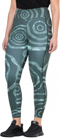 Ulla Popken Quick Drying Ripple Print Sport Leggings Black - Jeans & Hosen in Großen Größen – Plus Size - 