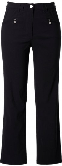 Ulla Popken Bengaline Elastic Waist Pants Black - Jeans & Hosen in Großen Größen – Plus Size - 