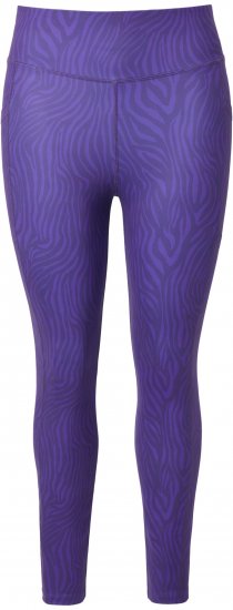 Ulla Popken Neon Zebra Print Performance Leggings Purple - Jeans & Hosen in Großen Größen – Plus Size - 