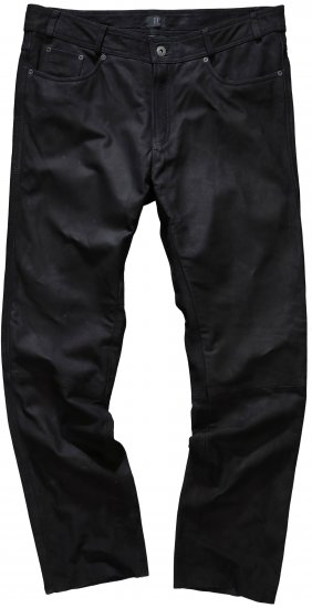 JP1880 Leather Pants Regular Fit Buffalo Nubuck Black - Herren-jeans & -hosen - Herren-Jeans & -Hosen in großen Größen