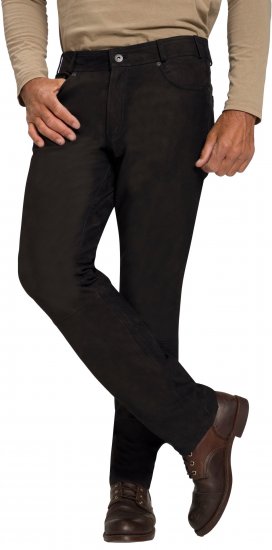 JP1880 Leather Pants Regular Fit Buffalo Nubuck Black - Herren-jeans & -hosen - Herren-Jeans & -Hosen in großen Größen