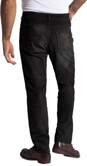 JP1880 Leather Pants Regular Fit Buffalo Nubuck Dark Brown - Herren-jeans & -hosen - Herren-Jeans & -Hosen in großen Größen