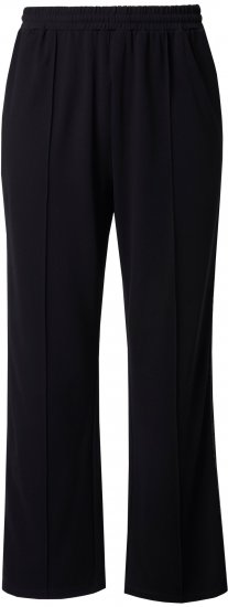 Ulla Popken Rose Wide Leg Stretch Waist Trousers Black - Jeans & Hosen in Großen Größen – Plus Size - 