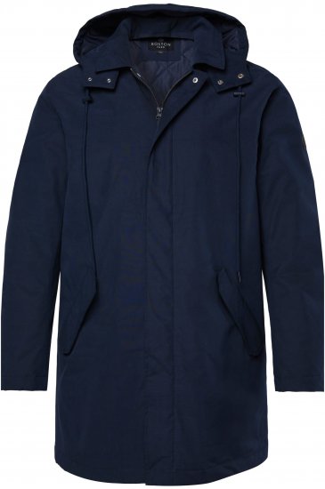 Boston Park 844403 Parka with Hood Navy - Herren jacken - Herren Jacken in großen Größen