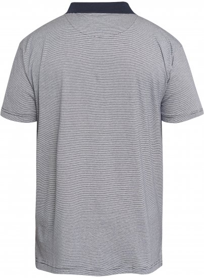 North Latitude 61136 Gestreiftes garngefärbtes Poloshirt Marineblau - Polo-shirts für herren - Polo-Shirts für Herren in großen Größen