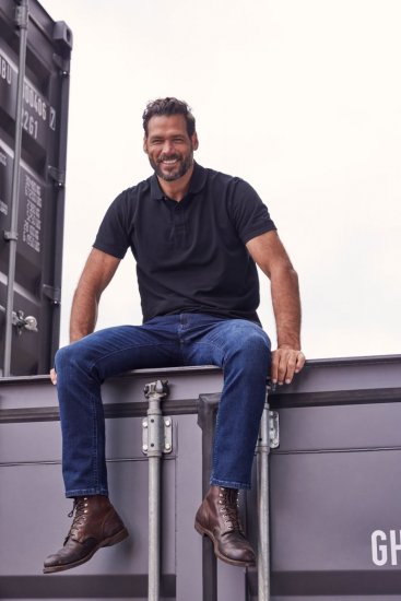 JP1880 702560 Poloshirt aus Baumwoll-Piqué Schwarz - Polo-shirts für herren - Polo-Shirts für Herren in großen Größen