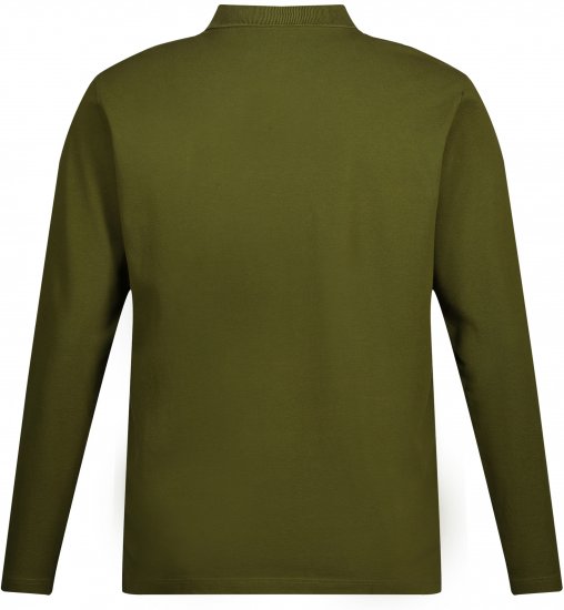 JP1880 Polo Shirt Basic Long Sleeve Pique Moss Green - Polo-shirts für herren - Polo-Shirts für Herren in großen Größen