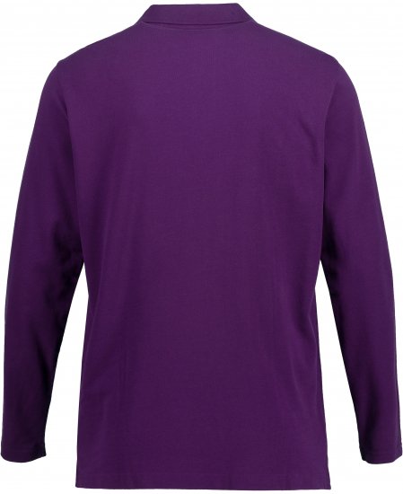 JP1880 Polo Shirt Long Sleeve Pique Purple - Polo-shirts für herren - Polo-Shirts für Herren in großen Größen