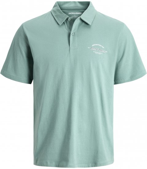 Jack & Jones Brandon Short Sleeve Polo Turquoise - Polo-shirts für herren - Polo-Shirts für Herren in großen Größen