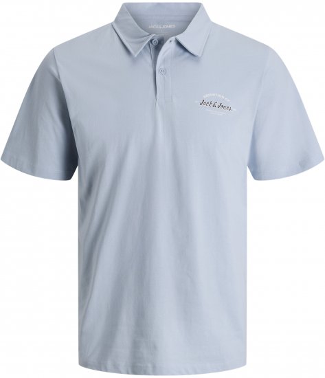 Jack & Jones Brandon Short Sleeve Polo Blue - Polo-shirts für herren - Polo-Shirts für Herren in großen Größen
