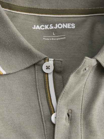 Jack & Jones Blaze Short Sleeve Polo Grey - Polo-shirts für herren - Polo-Shirts für Herren in großen Größen