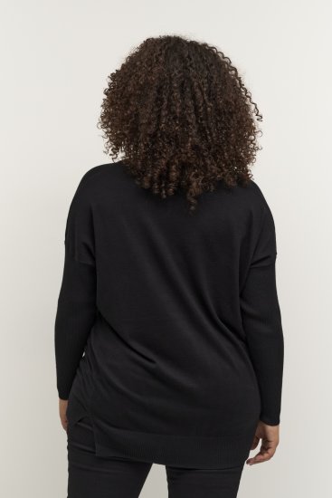 Kaffe Curve Machi Knit Pullover Tiefschwarz - Hoodies & Sweatshirts - 