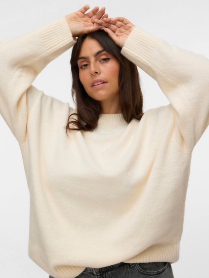 Vero Moda Boom Long Sleeve Pullover Birch - Strickpullover - 