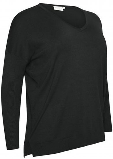 Kaffe Curve Machi Knit Pullover Tiefschwarz - Hoodies & Sweatshirts - 