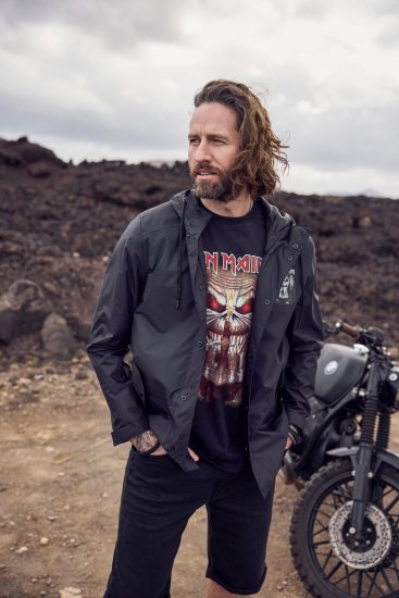 JP1880 Iron Maiden Rain Jacket Black - Sportbekleidung & outdoor - Sportbekleidung in große größen für herren