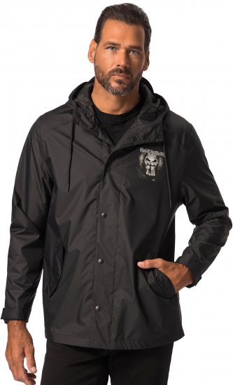 JP1880 Iron Maiden Rain Jacket Black - Sportbekleidung & outdoor - Sportbekleidung in große größen für herren