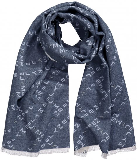 Ulla Popken Smyle Reversible Scarf Navy - Accessoires - 
