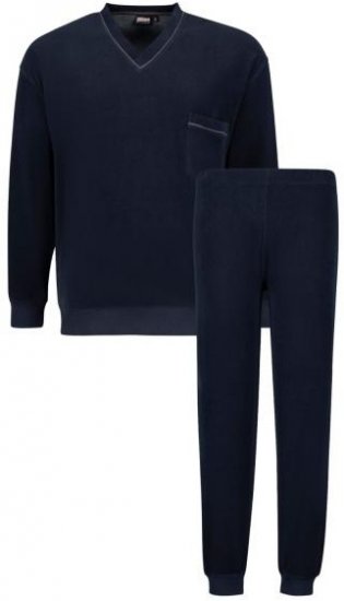 Adamo 119272 Frottier Pyjama Navy - Herrenunterwäsche & bademode - Herrenunterwäsche & Bademode in großen Größen