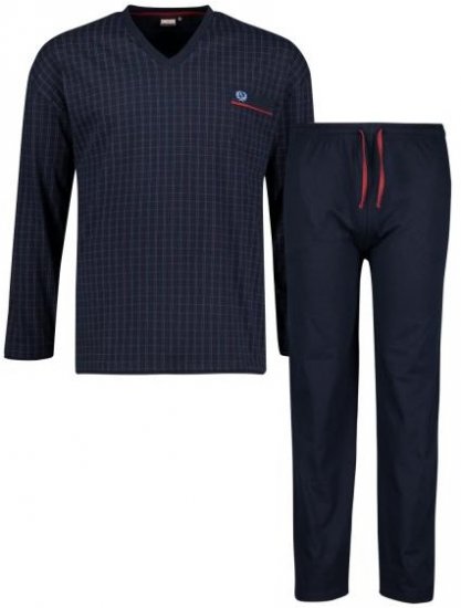 Adamo 119413 VS-Pyjama Navy - Herrenunterwäsche & bademode - Herrenunterwäsche & Bademode in großen Größen