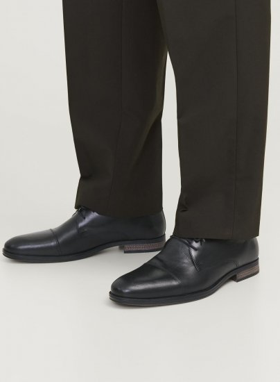 Jack & Jones Raymond Leather Shoes Anthracite - Herrenschuhe 40-52 - 