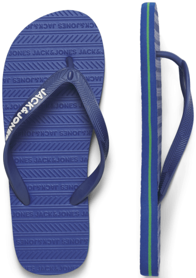 Jack & Jones Basic Flip Flop Slippers Blue Quartz - Herrenschuhe 40-52 - 
