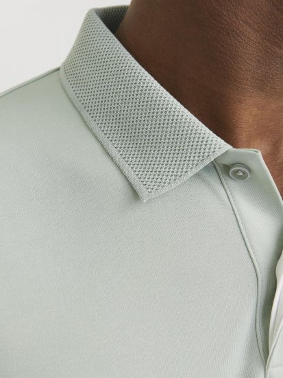 Jack & Jones Rodney Short Sleeve Polo Aqua Gray - Polo-shirts für herren - Polo-Shirts für Herren in großen Größen