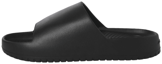 Jack & Jones Ripple Moulded Slider Slippers Anthracite - Herrenschuhe 40-52 - 