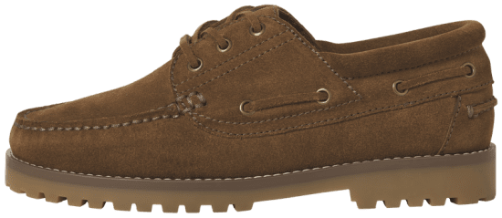 Jack & Jones Brooklyn Suede Boat Loafers Cognac - Herrenschuhe 40-52 - 